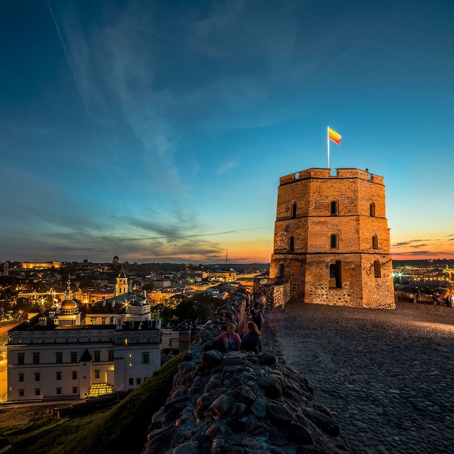 Abend im Gediminas-Turm
