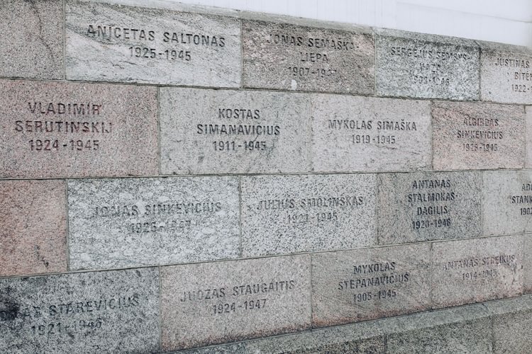 Inscriptions Honouring the Victims of Soviet Occupation