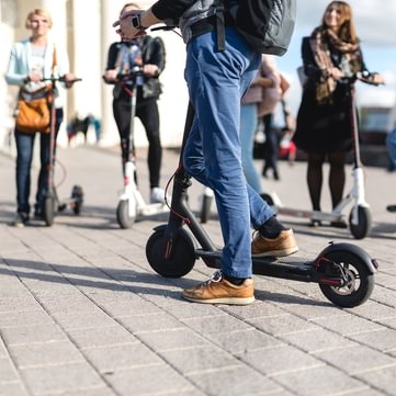 Electric scooters are a quick way to get from point A to point B.