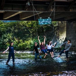 Under the Užupis bridge