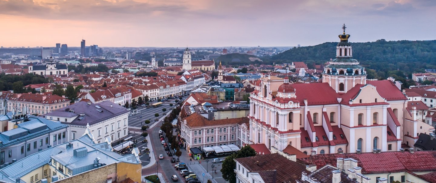 Vilnius, the capital of Lithuania