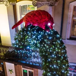 Vilnius Moves Christmas to Balconies to Celebrate Holidays in Safe Way