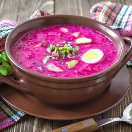 Lithuanian Cold Beet Soup