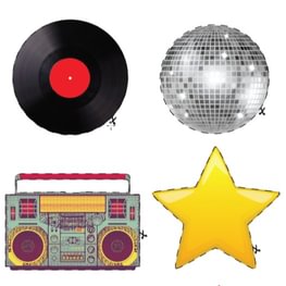 Discoball, boombox & more!
