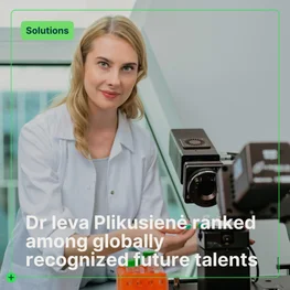 Dr Ieva Plikusienė ranked among globally recognized future talents