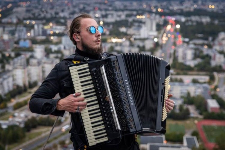 Live Concert on Vilnius TV Tower. Photo by Martynas Ambrazas