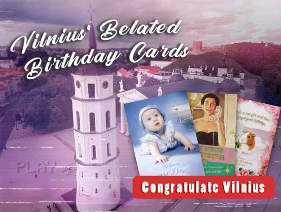 Vilnius Belated Birthday Cards