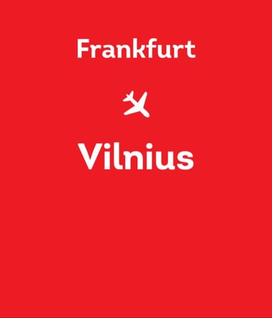 Frankfurt-Vilnius (FRA-VNO)