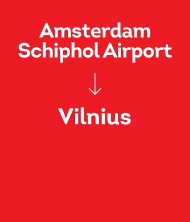 Amsterdam Schiphol Airport-Vilnius (AMS-VNO)
