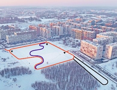 Langlaufloipe Leičių