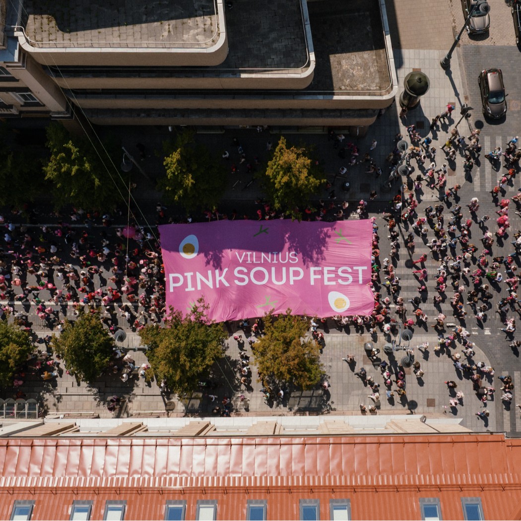 Nuo šaltibarščių parado Nerimi iki rožinės čiuožyklos: „Vilnius Pink Soup Fest“ atskleidžia visą festivalio programą