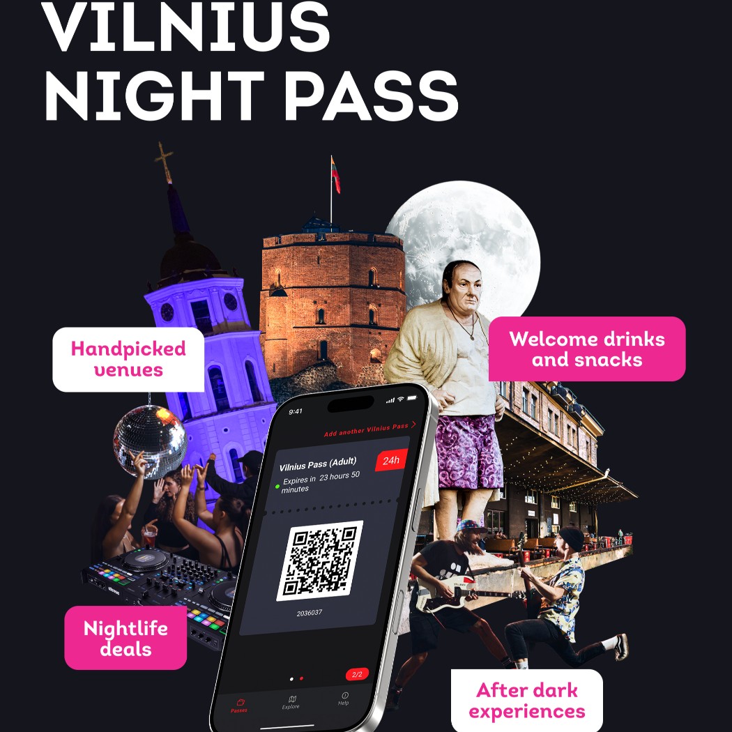 Atrakcje w Wilnie nocą: 3 wspaniałe wieczory z kartą „Vilnius Night Pass“