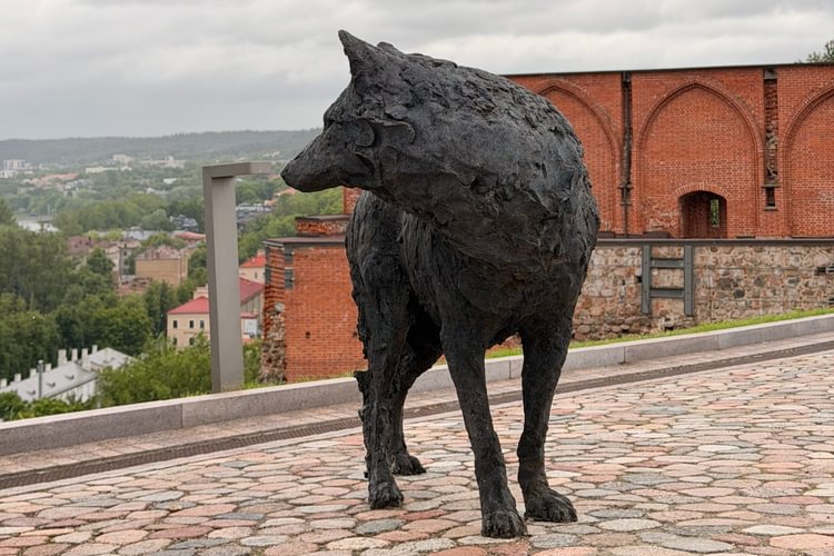 The Wolf Sculpture on Gediminas Hill