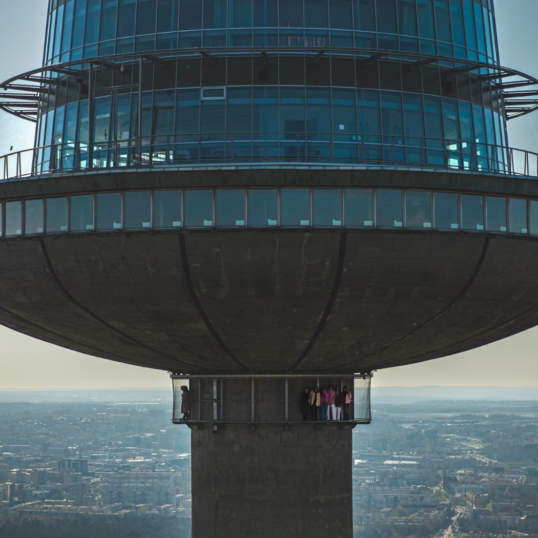 Euronews: sunset over Vilnius, served at 165 metres